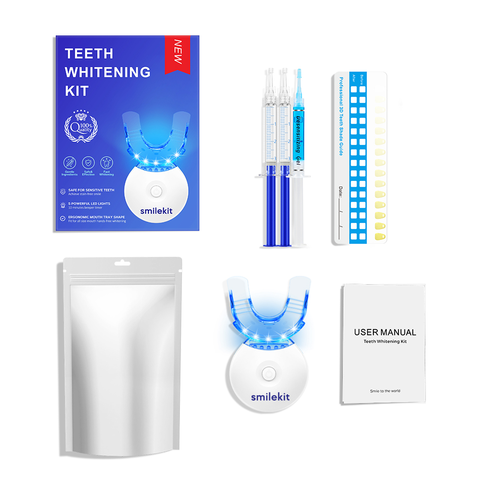 Teeth Whitening Gel Peroxide - Kit de clareamento dental - 5X