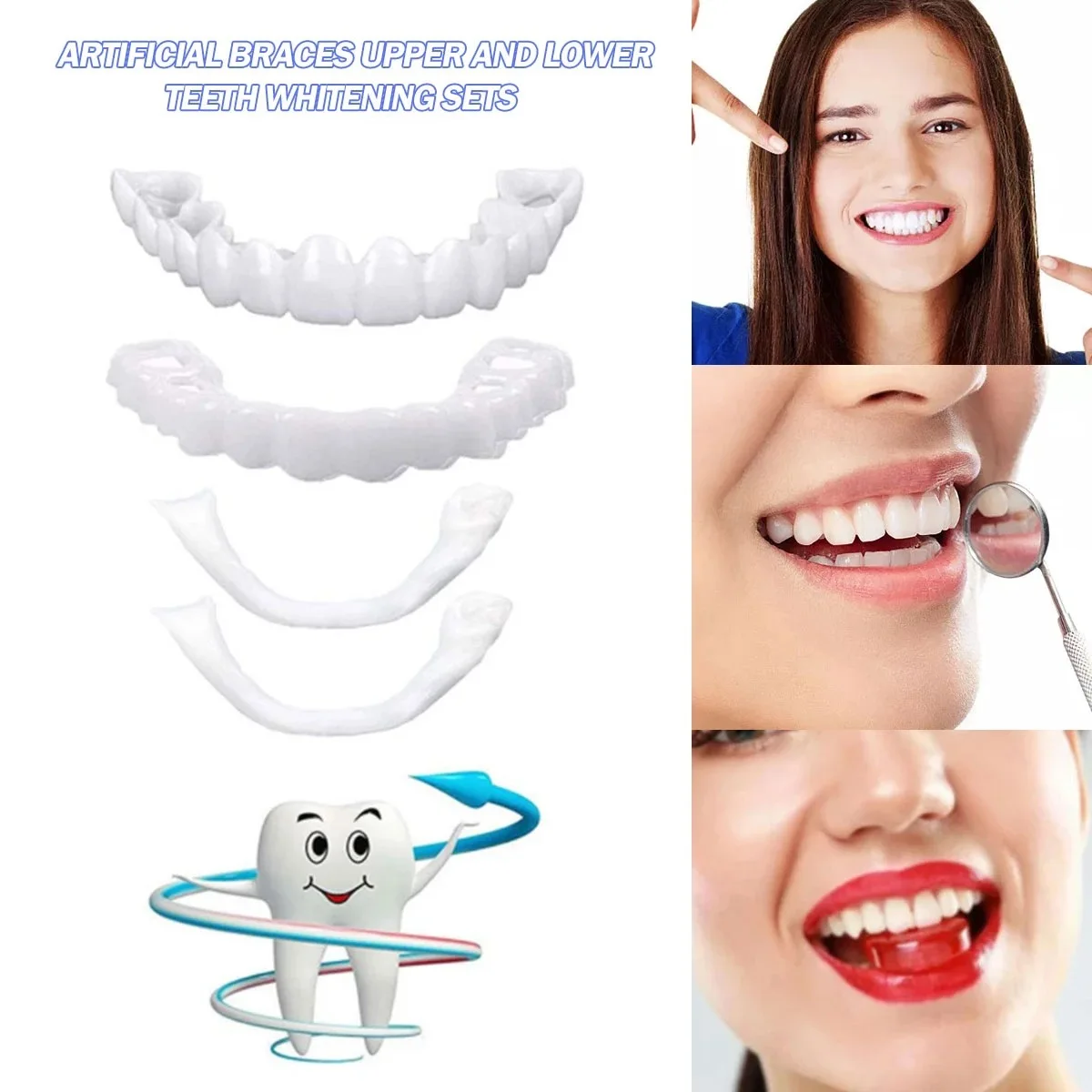 Teeth Whitening With Braces - Veneers Dentários para Clareamento, Dentaduras, Aparelhos