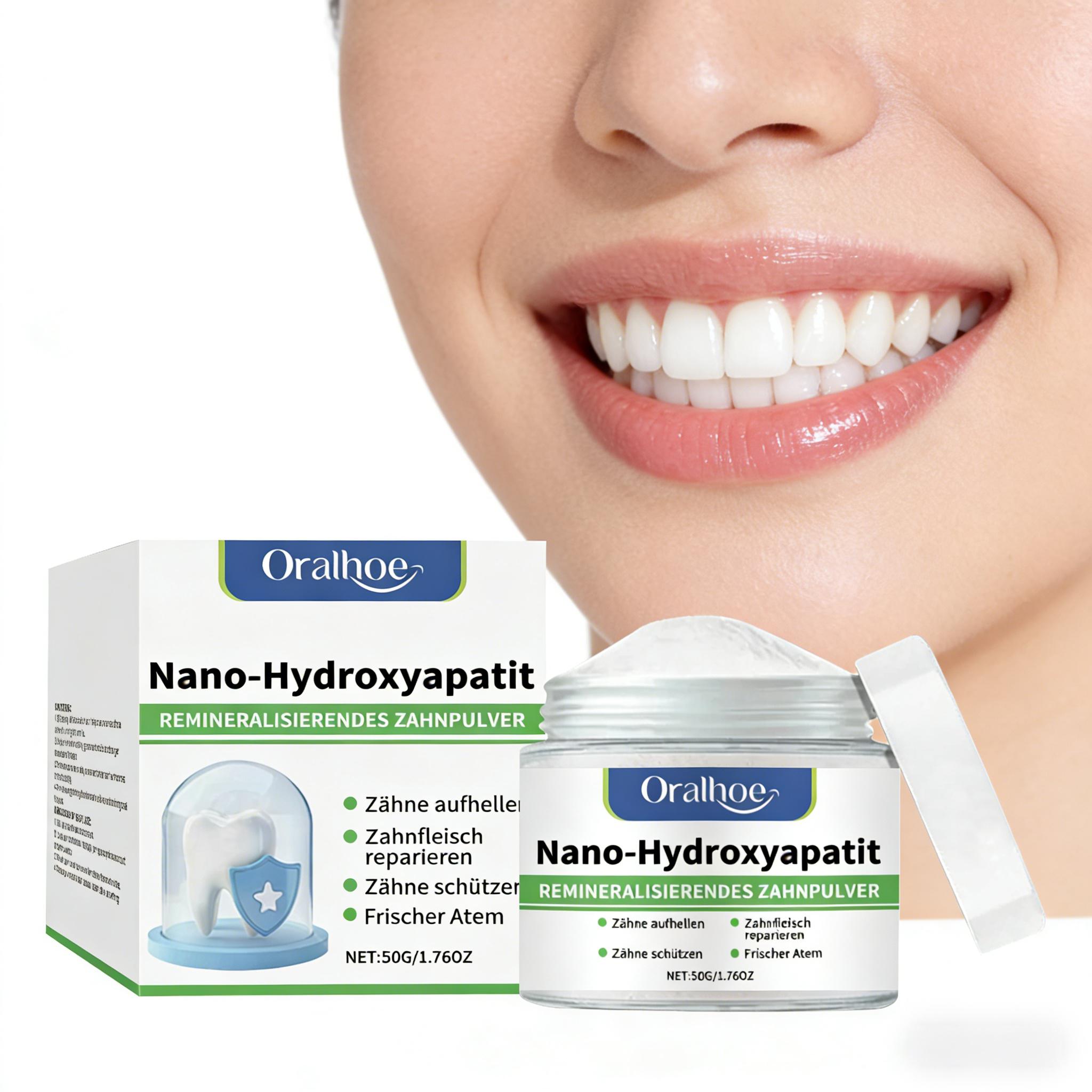 Teeth Whitening Ingredients - Pó Dental Clareador Oralhoe: Limpeza Profunda