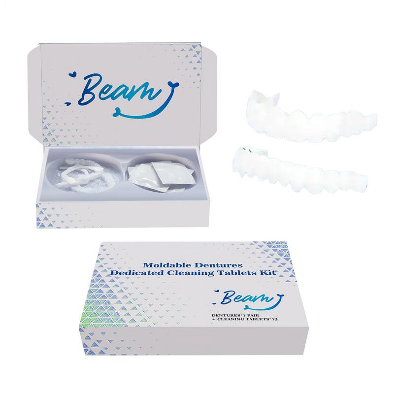 Teeth Whitening With Braces - Kit de dentes snapon folheado, adequado