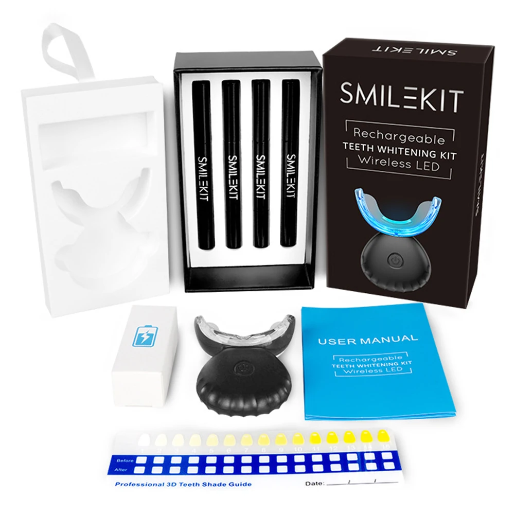 Teeth Whitening Gel Peroxide - Kit de clareamento dental dos dentes
