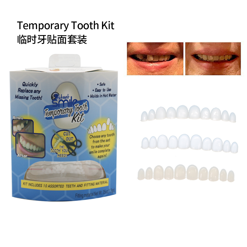 Teeth Whitening With Braces - Dentes falsos folheados de dentadura superior
