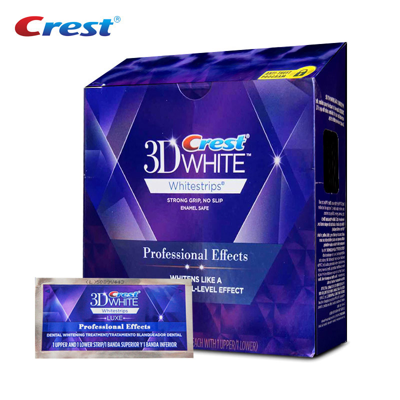 Teeth Whitening Effects - Original Crest 3D Teeth Whitening Strips,