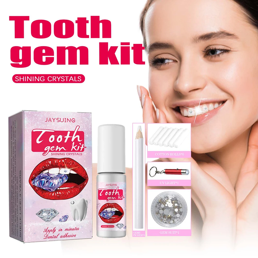 Teeth Whitening Zoom - Dente Gems Kit com Cura Cola