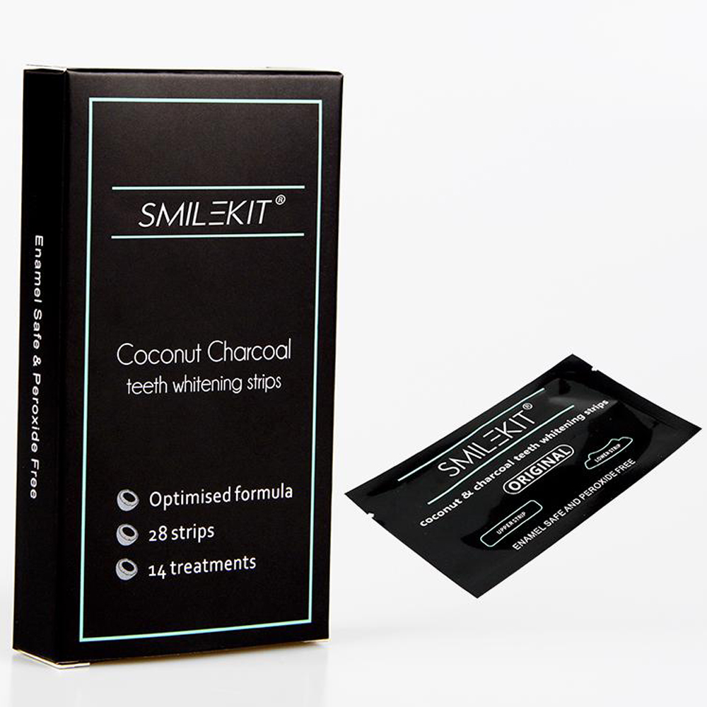 Tiras de bambu do carvão veget - Teeth Whitening Effects avaliação e preço