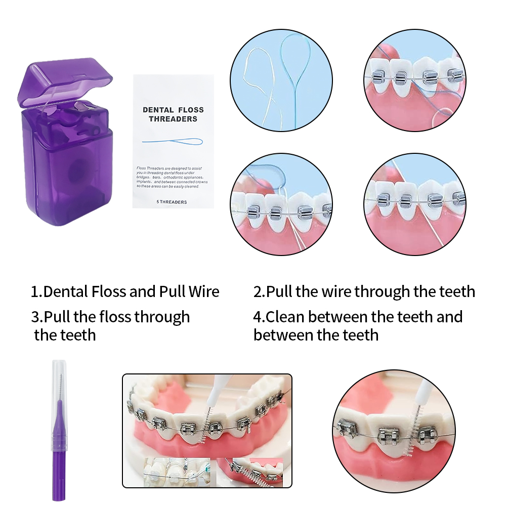 8 pçs/set ortodôntico kit esco - Teeth Whitening With Braces avaliação e preço