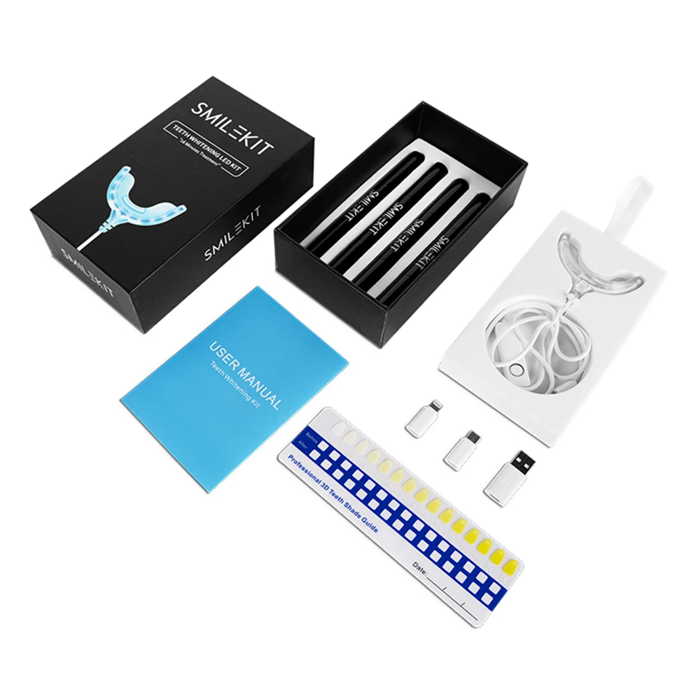 Temporização inteligente 16 le - Teeth Whitening Kit With Light avaliação e preço