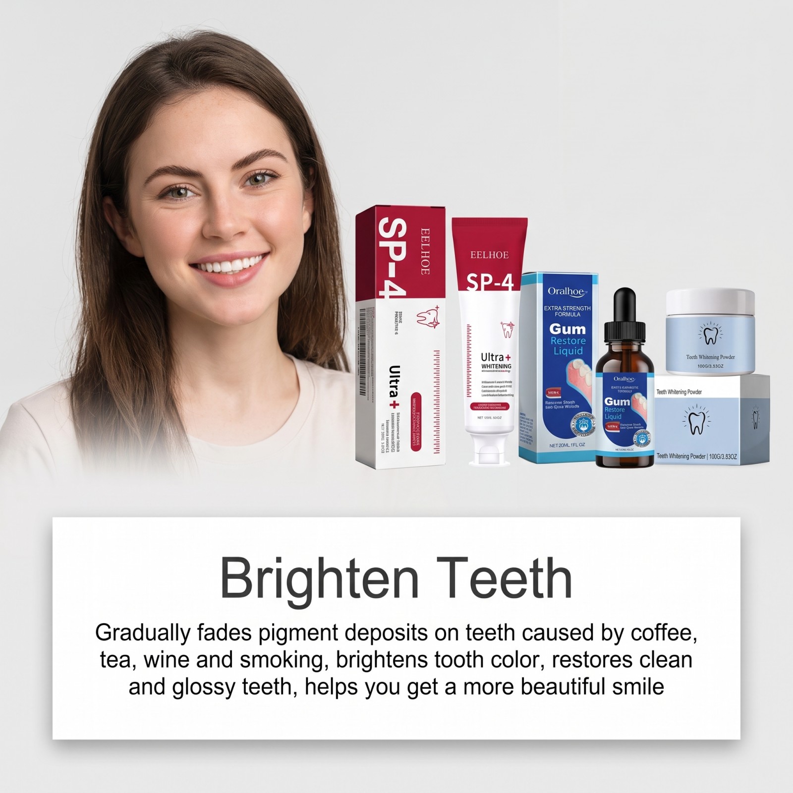 Kit de Cuidados Bucais: Pasta  - Teeth Whitening Gel Peroxide avaliação e preço