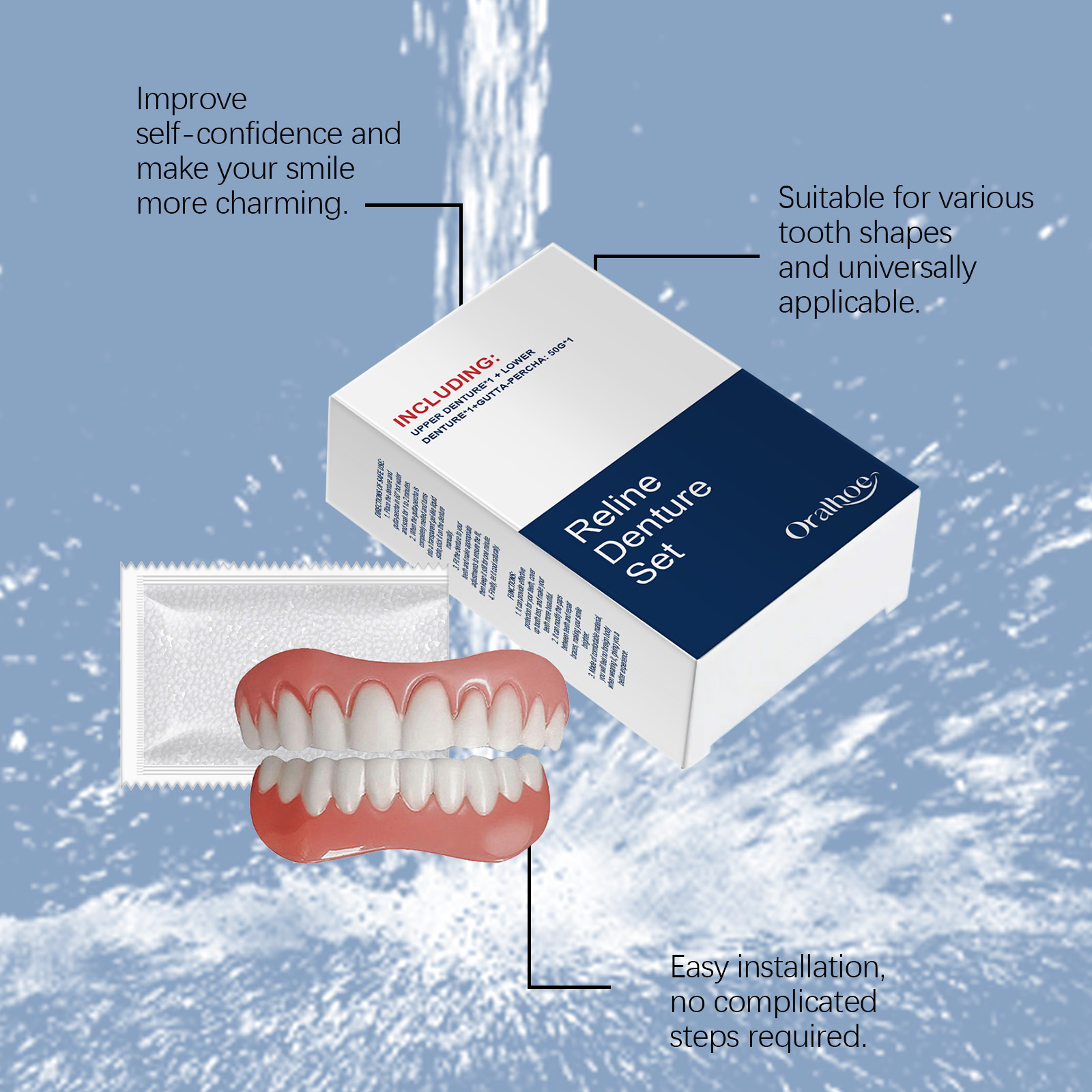 Dentes falsos dentaduras tempo - Teeth Whitening With Braces avaliação e preço