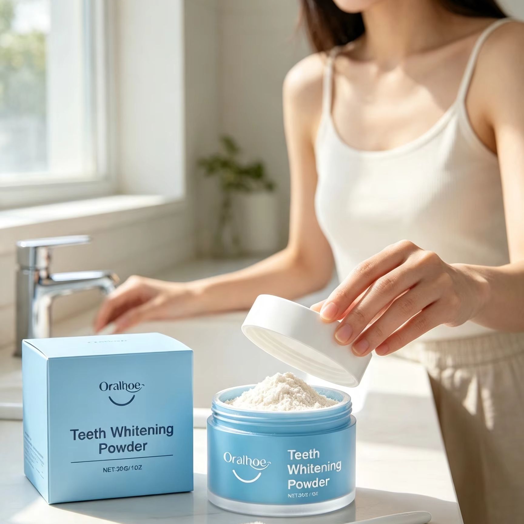 Pó Dental Oralhoe para Escovaç - Teeth Whitening Ingredients avaliação e preço