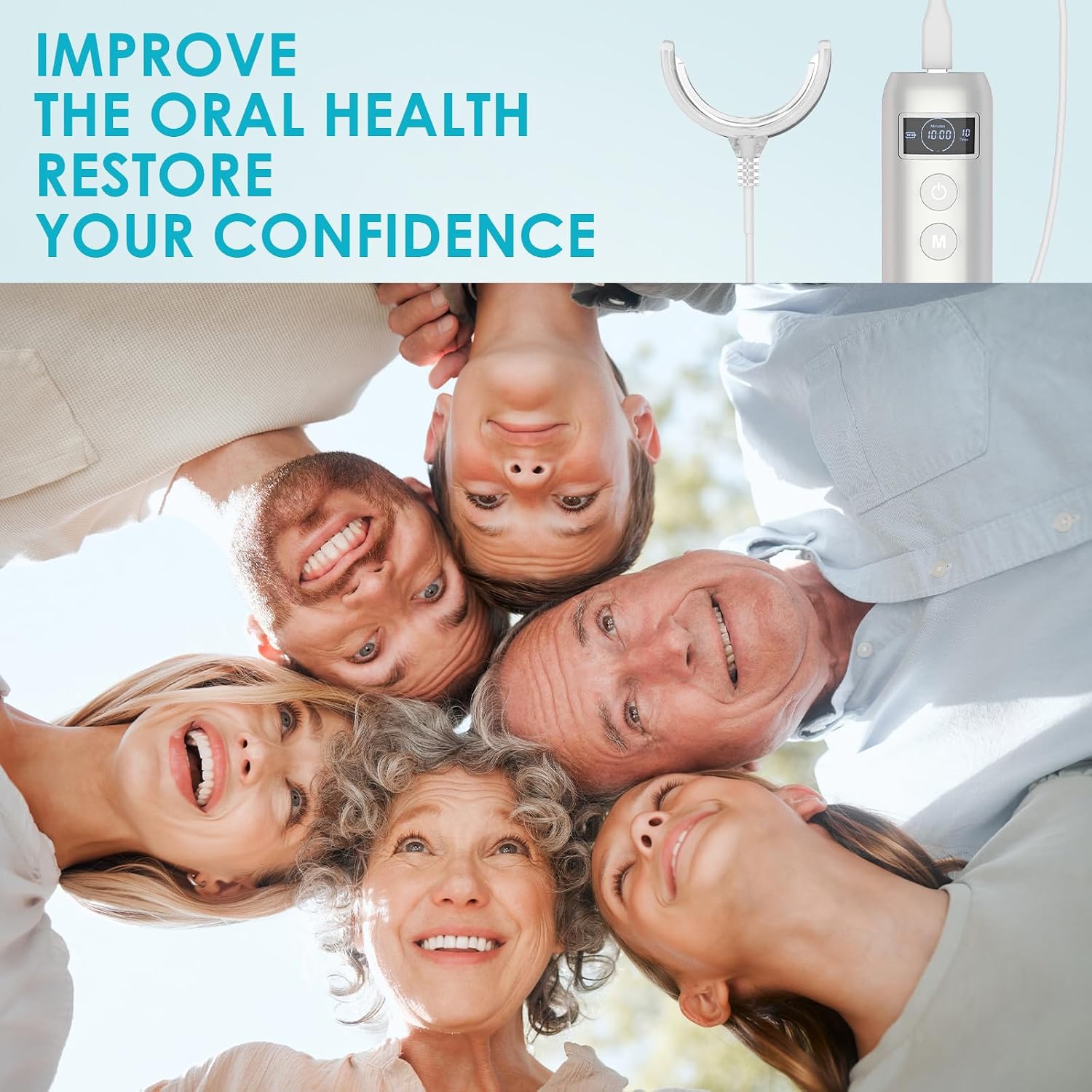 Acelerador de Clareamento Dent - Teeth Whitening Kit With Light avaliação e preço