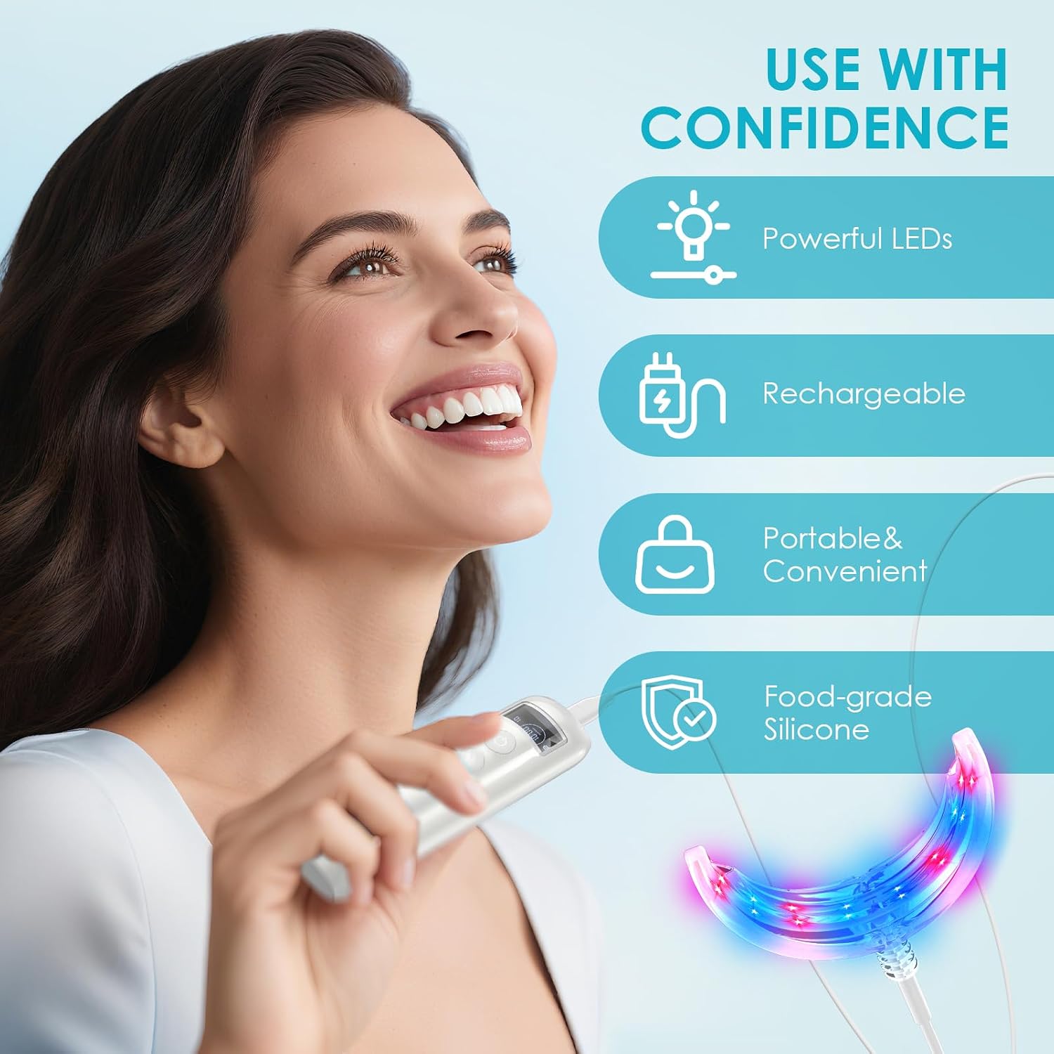 Acelerador de Clareamento Dent - Teeth Whitening Kit With Light avaliação e preço