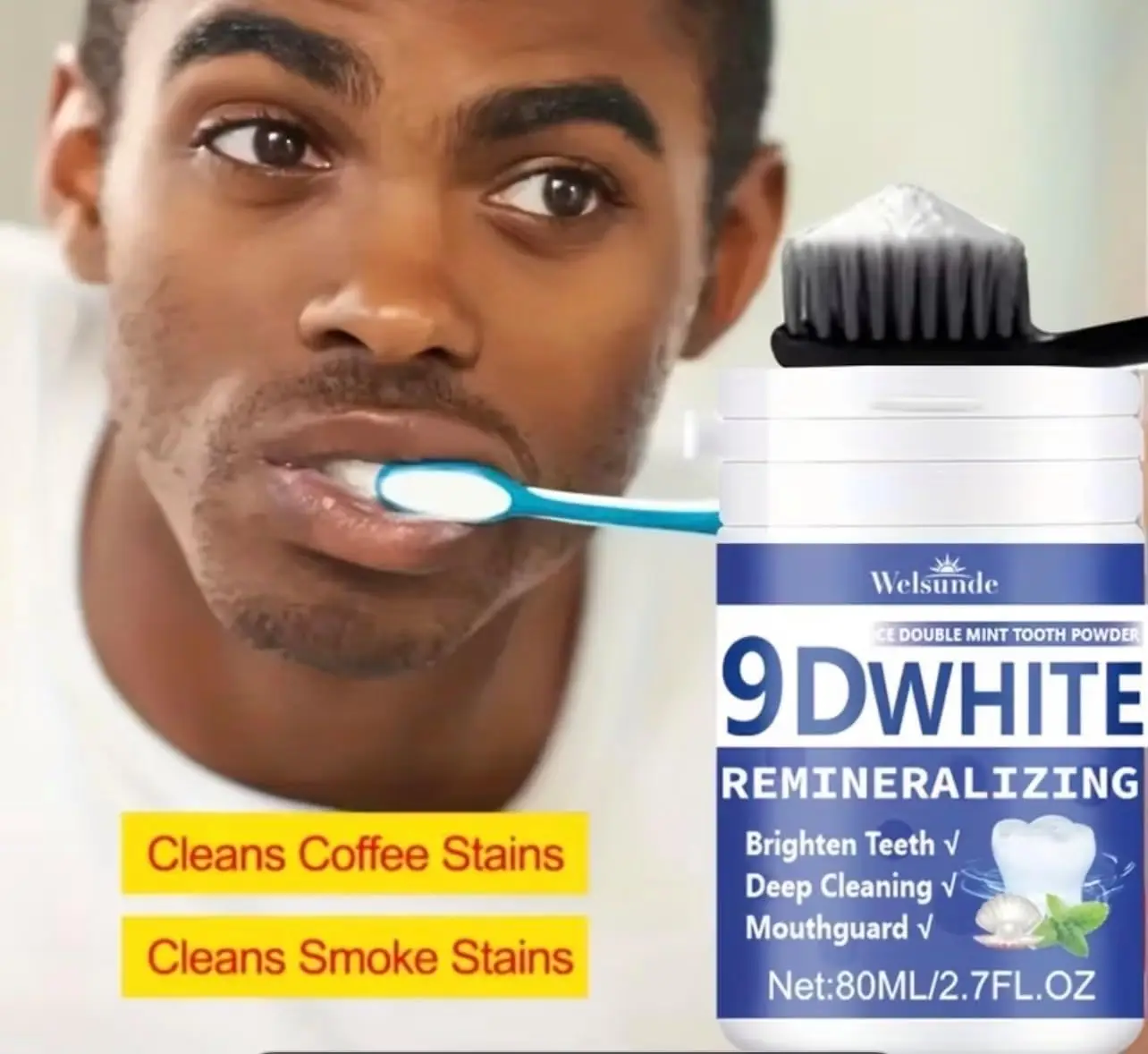 Pó Dental Remineralizante 9D c - Teeth Whitening Ingredients avaliação e preço