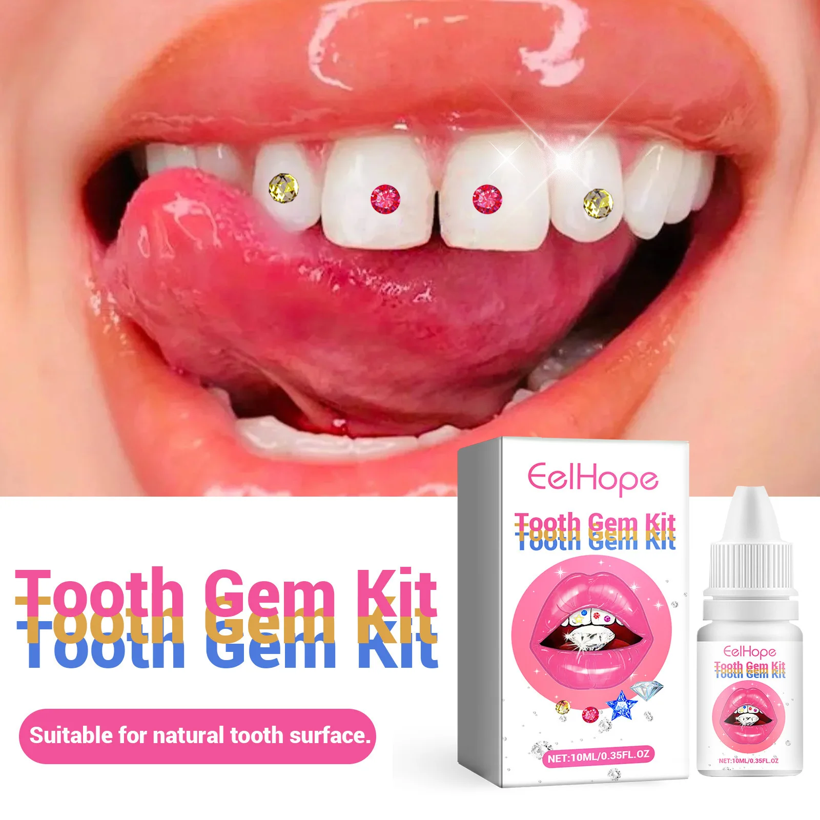 Kit de Joias Dentárias DIY: De - Teeth Whitening Kit With Light avaliação e preço