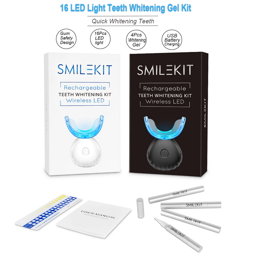 Kit de clareamento dental dos  - Teeth Whitening Gel Peroxide avaliação e preço