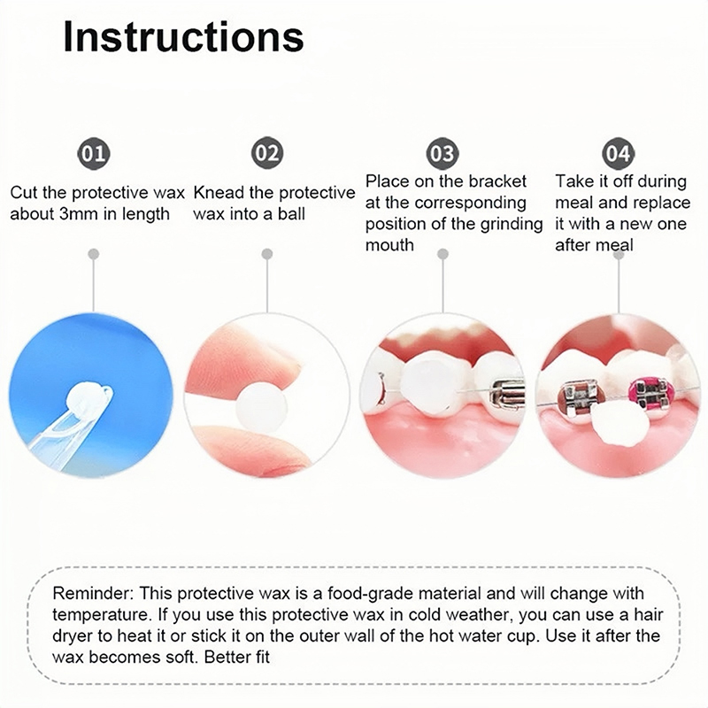 10 unidades de cera ortodôntic - Teeth Whitening With Braces avaliação e preço