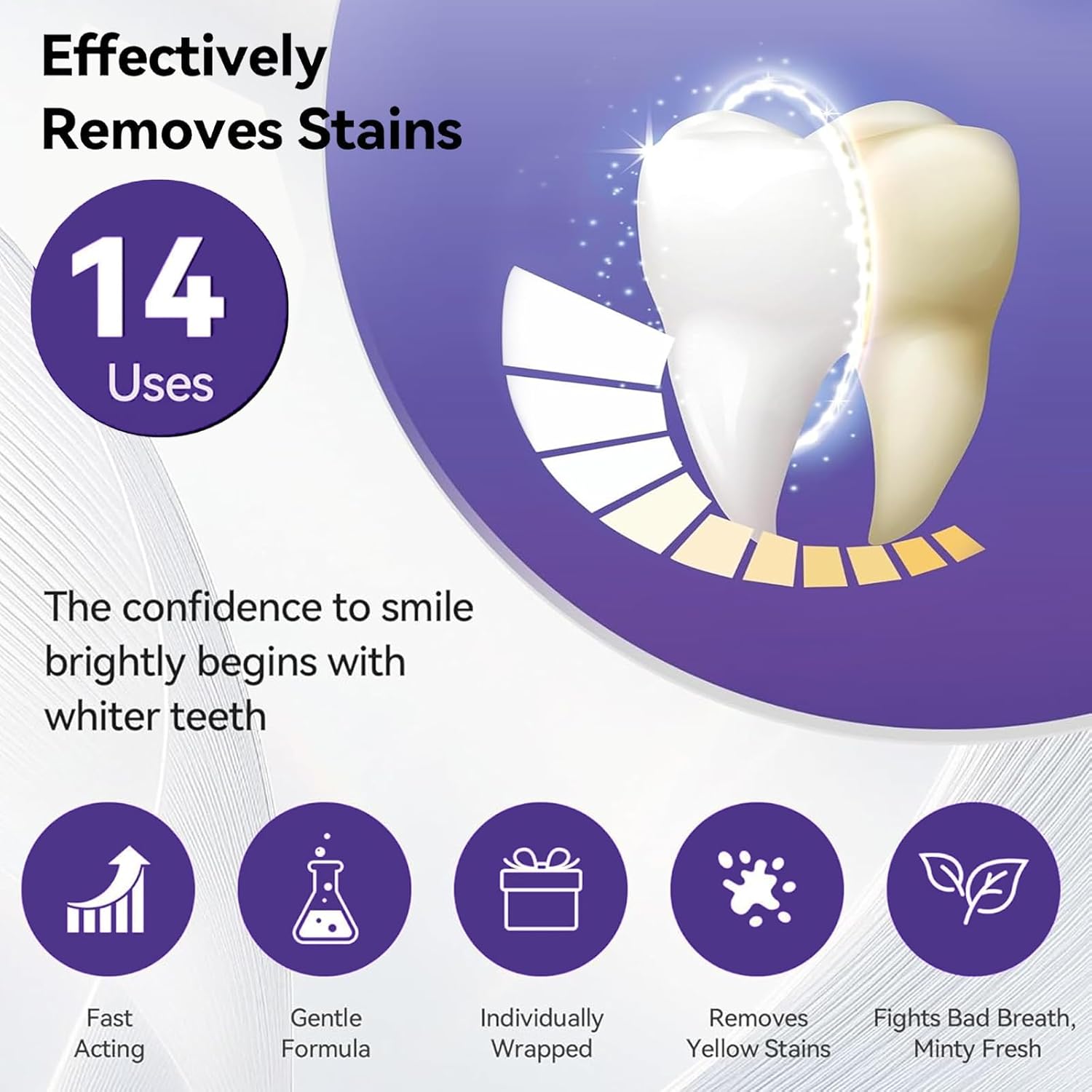 7 peças de tiras branqueadoras - Teeth Whitening Gel Refills avaliação e preço